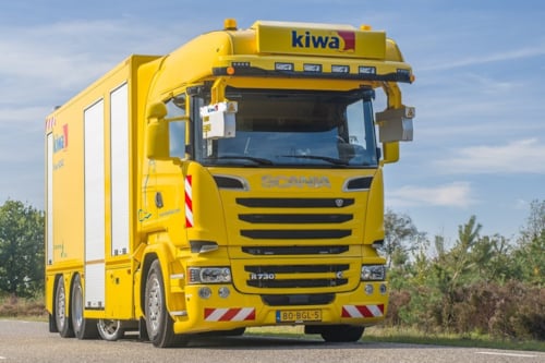 kiwa road truck testing skid resistance using the SKM method