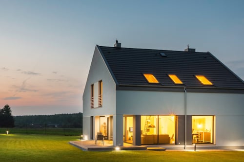 Houses in new residential area