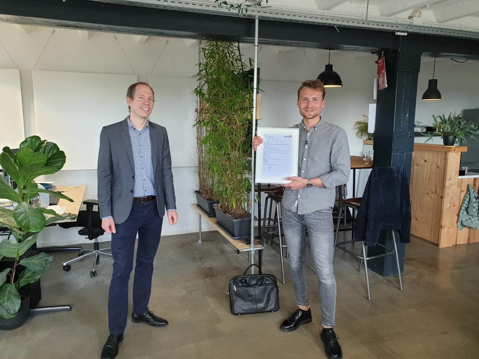 Certificaatuitreiking bij De Groene Jongens