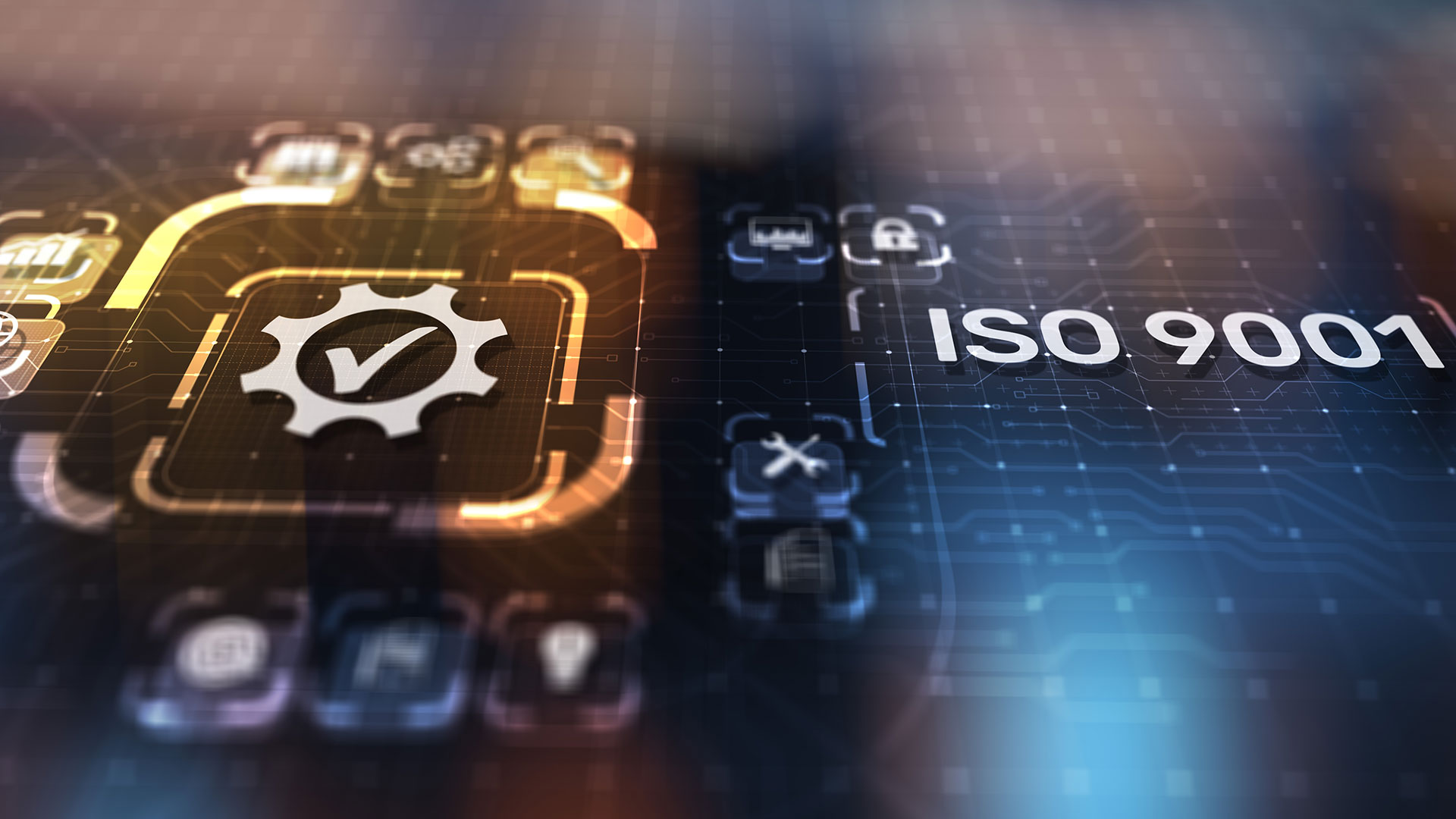 ISO 9001 kvalitetsledningssystem illustration